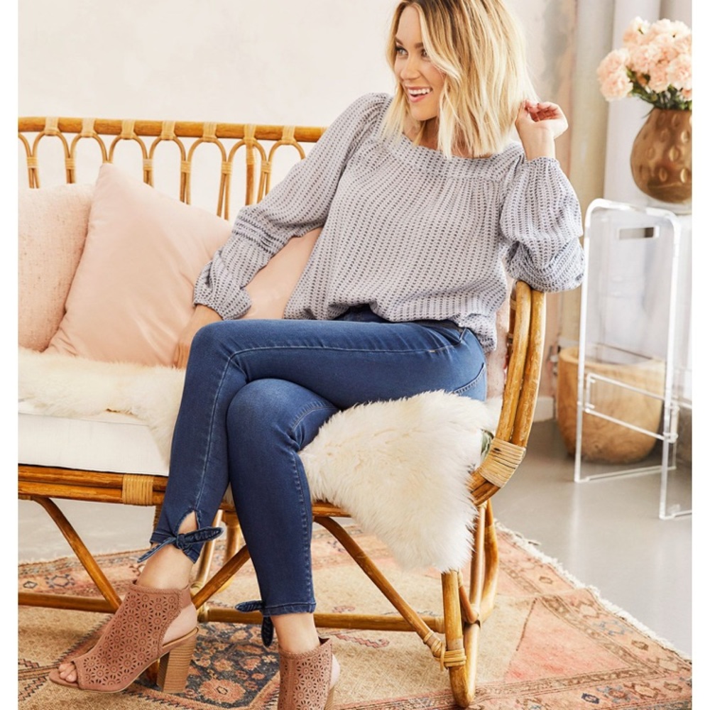 LC by Lauren Conrad ankle tie jeggings